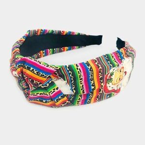 Christmas Theme Leopard Print Fabric Headband